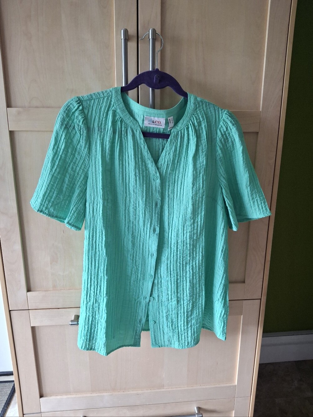 DENIM&CO. BLOUSE